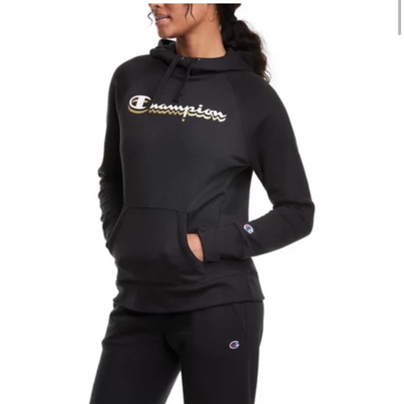Champion Tops - NWT!!  Champion black hoodie, size large